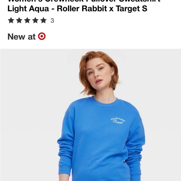 Roller Rabbit Light Blue Sweatshirt - Picture 1 of 1
